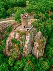  view from Castle Craig in Hubbard Park in Meriden Connecticut.