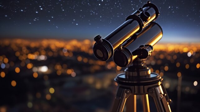 Telescope, a powerful telescope for observing distant objects in space. Generative AI