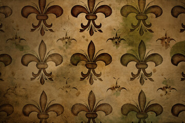 vintage fleur de lis wallpaper seamless texture grunge background