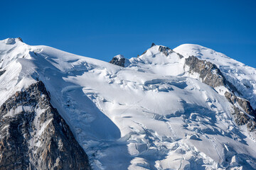 Aiguille du Midi à Chamonix - obrazy, fototapety, plakaty