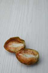 Sapodilla is a tropical fruit that has the Latin name Manilkara zapota. Another name for sapodilla is sapota, and naseberry