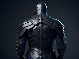 Medieval fantasy Knight, in plate armor. Generative AI
 - obrazy, fototapety, plakaty