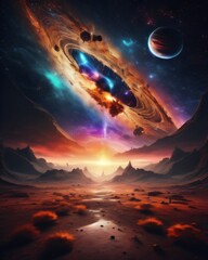 earth in space