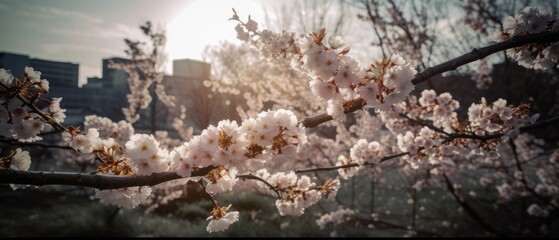 Cherry blossoms in Japan - amazing travel photography - made with Generative AI tools