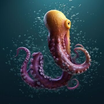 AI-image-letter_J_using_typography_style_of_realistic_octopus-create using generative ai tools