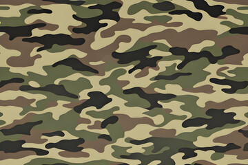 Fototapeta premium Beautiful texture of military camouflage. Generative AI