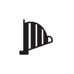 Harp Music String Solid Icon