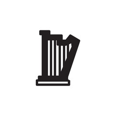 Harp Music String Solid Icon