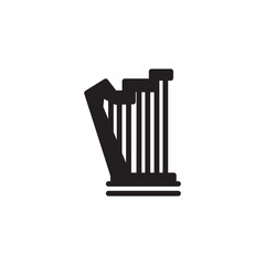 Harp Music String Solid Icon