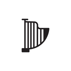 Harp Music String Solid Icon