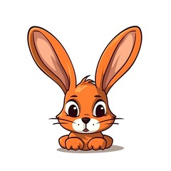 Fototapeta premium bunny rabbit on white background