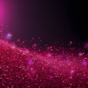 background with royal dark pink gliter stars and shadows