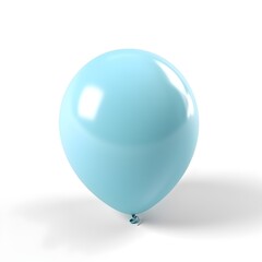 blue balloon isolated on white