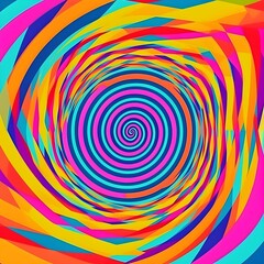 Fototapeta na wymiar abstract colorful circle realm background
