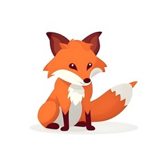 Obraz premium red fox cartoon