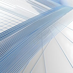 abstract background of modern building white and blue