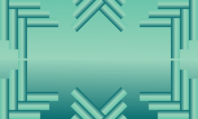 Green Square blank background - Vector Design Concept. green gradient.