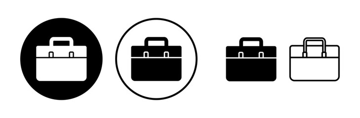 Fototapeta premium Briefcase icon vector. Portfolio vector icon. suitcase icon