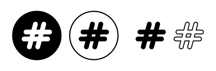 Hashtag icon vector. hashtag simbols