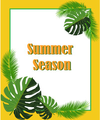 Summer season Holidays card  