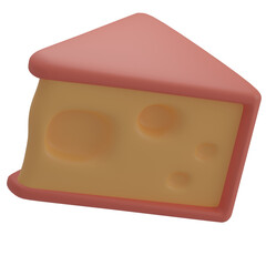 3D Cheese Illustration