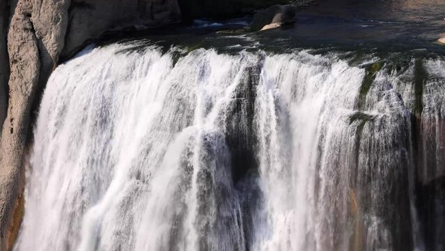 The beautiful Shoshone Falls on the Snake River in Twin Falls Idaho