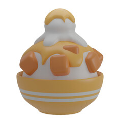 3D Bingsu Illustration