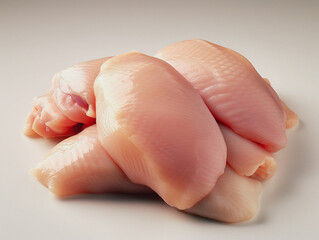 Raw chicken meat in preparation, Generative Ai
