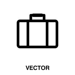 Suitcase icon,vector illustration. vector suitcase icon illustration isolated on White background.eps