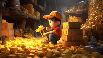 International day against child labor June 12th Generative AI