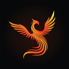 Luxury Phoenix Logo Concept Vector illustrations