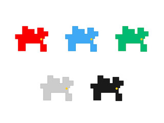 Obraz premium 神奈川県 地図（四角）