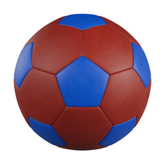 Two colors 3D Soccer Ball Isolated