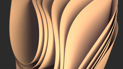 flesh color 3D digital abstract background