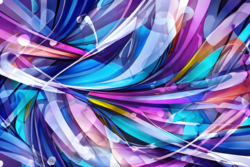 abstract colorful background with lines Generative AI