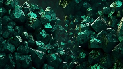 美しい緑色の鉱石の背景