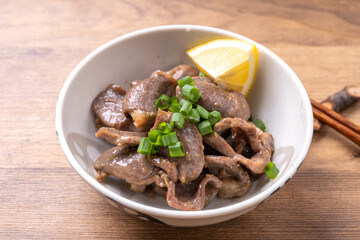 砂肝の柚子胡椒炒め