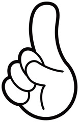 人差し指を立てる　ポイント　イチオシ