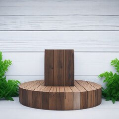 wooden chair on the wall