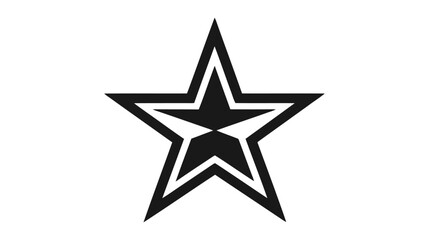 Fototapeta premium Star icon, logo. Vector illustration isolated on white background
