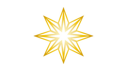 Star icon, logo. Vector illustration isolated on white background