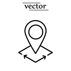 Area icon, vector illustration on white background..eps