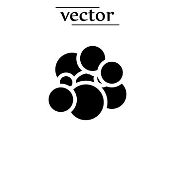 Cancer icon, vector illustration flat design on white background..eps