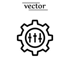 customisation icon, vector illustration flat design on white background. 