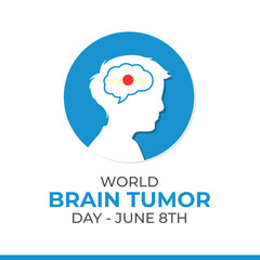 World Brain Tumor Day Vector Illustration fpr poster, banner, card, etc