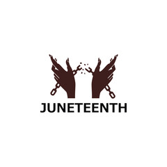 juneteenth anniversary logo design