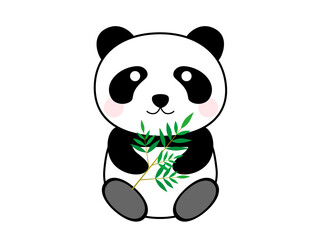 かわいいパンダのイラスト
