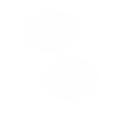 Double Speech Bubble Transparent Illustration