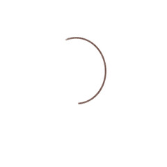 crescent graphic of a red and white icon for design