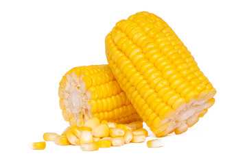 Corn isolated on white background